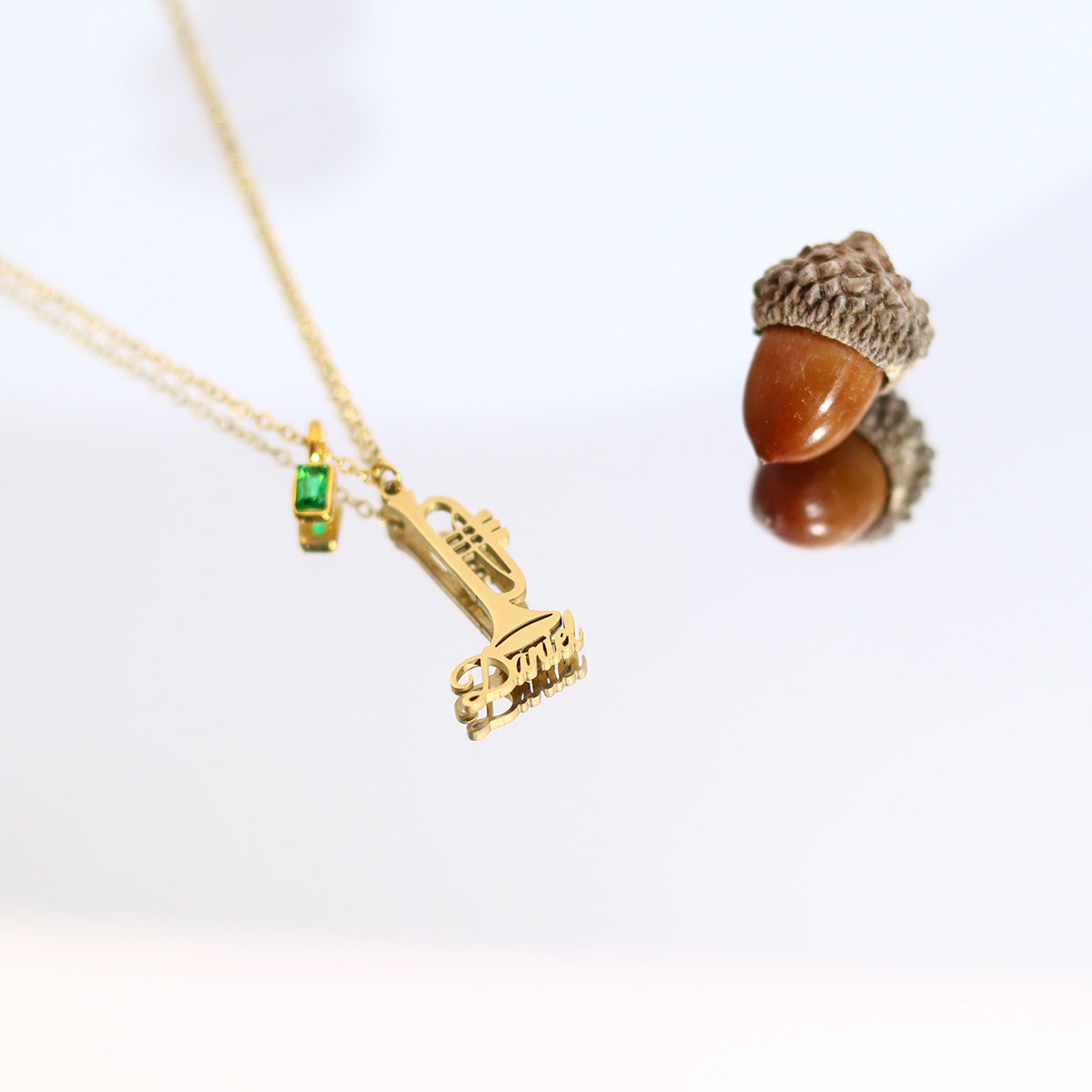 Custom Name Trumpet Necklace S - Musical Instrument Name recensione e prezzo