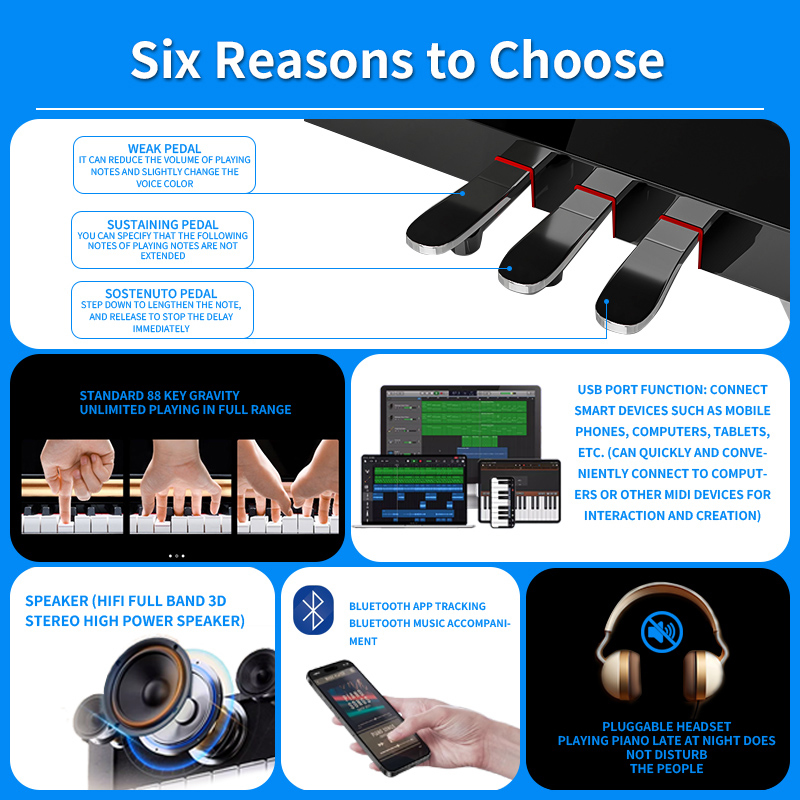 Portable Digital Piano 88 Key  - Musical Instrument No Touch recensione e prezzo
